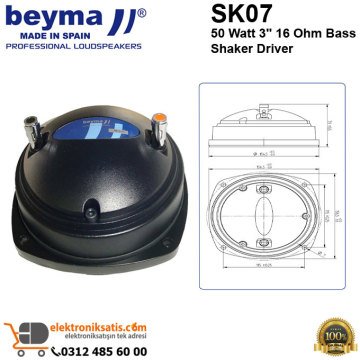 Beyma SK07 50 Watt 3'' 16 Ohm Bass Shaker Driver