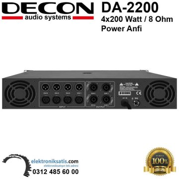 Decon DA-2200 4x200 Watt Power Anfi