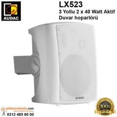AUDAC LX523 3 Yollu 2x40 Watt Beyaz Aktif Duvar hoparlörü