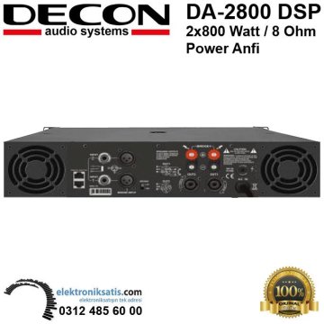 Decon DA-2800 DSP 2x800 Watt Power Anfi
