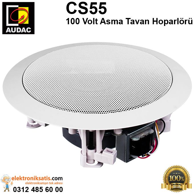 AUDAC CS55 100 Volt Beyaz Asma Tavan Hoparlörü