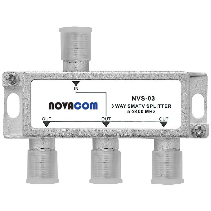Novacom NV-03 1 Giriş 3 Çıkış 5-1000 MHz SMATV Splitter
