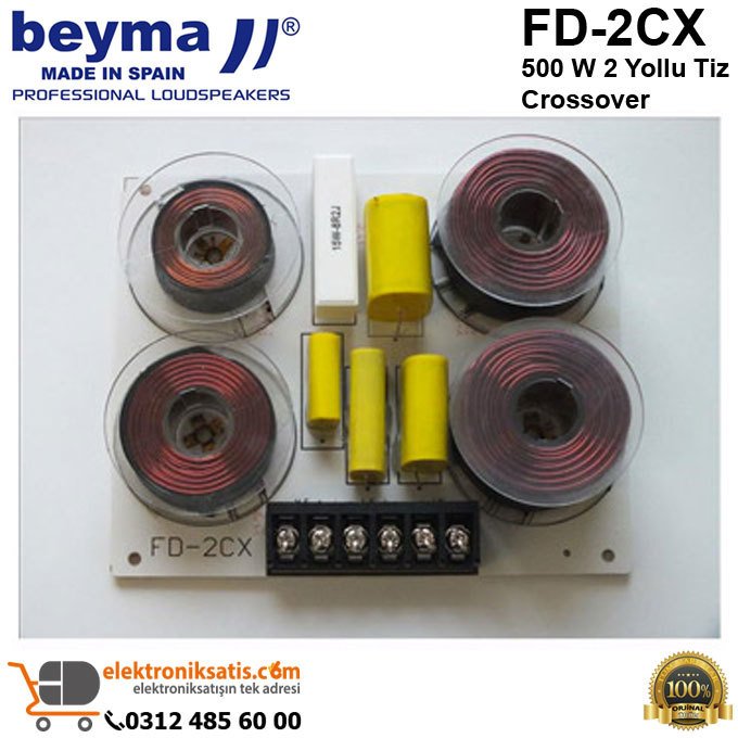 Beyma FD-2CX 500 W 2 Yollu Tiz Crossover
