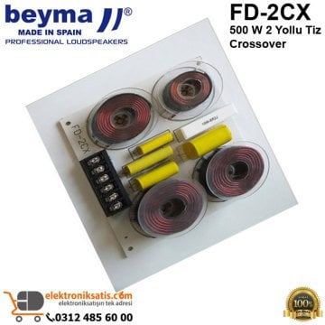 Beyma FD-2CX 500 W 2 Yollu Tiz Crossover