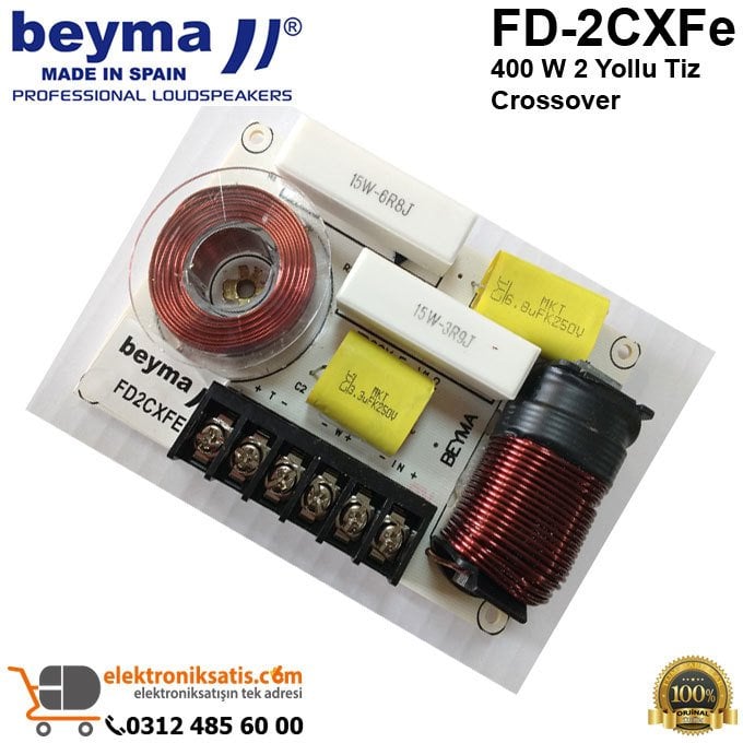 Beyma FD-2CXFe 400 W 2 Yollu Tiz Crossover