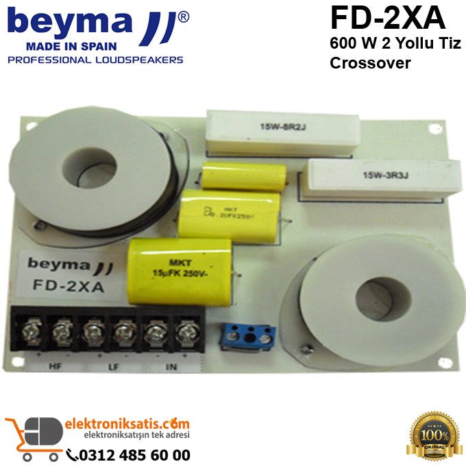 Beyma FD-2XA 600 W 2 Yollu Tiz Crossover