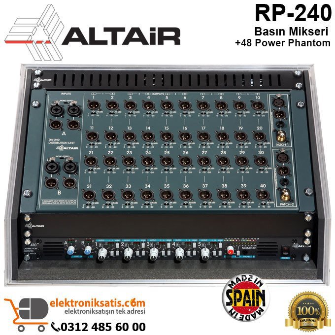 Altair RP-240 Power Phantom 2 Giriş 40 Kanal Çıkış Basın Mikseri