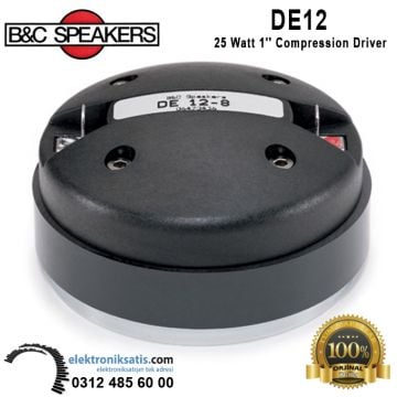 B&C Speakers DE12 25 Watt 1'' Compression Driver