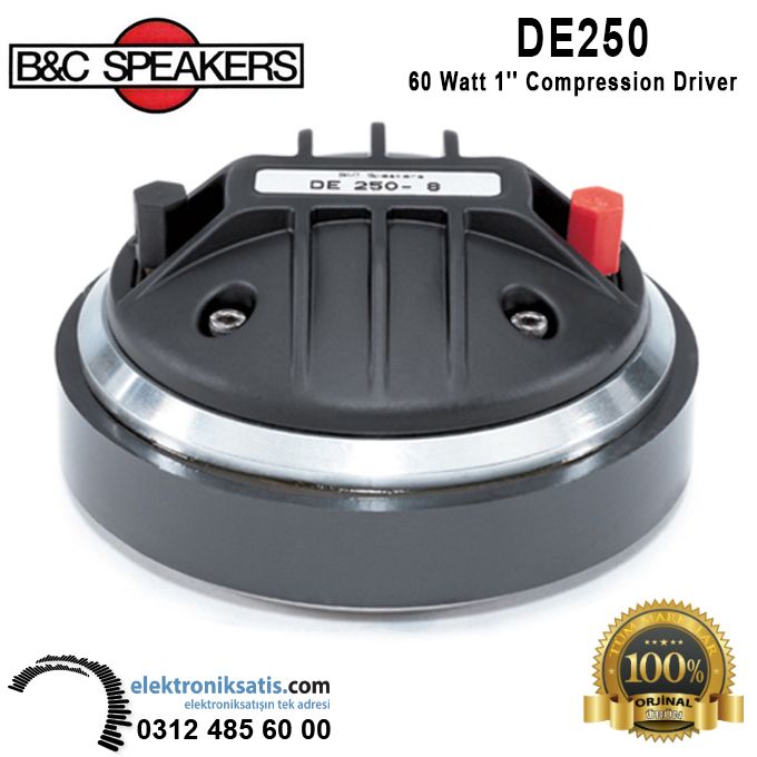 B&C Speakers DE250 60 Watt 1'' Compression Driver