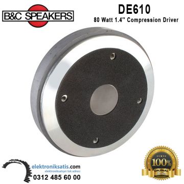 B&C Speakers DE610 80 Watt 1.4'' Compression Driver