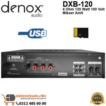 Denox DXB-120 120 Watt 100V Mikser Amfi
