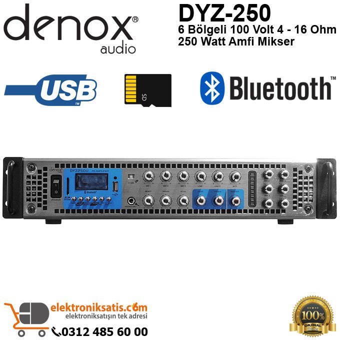 Denox DYZ-250 100V 250 Watt 6 Bölgeli Anfi