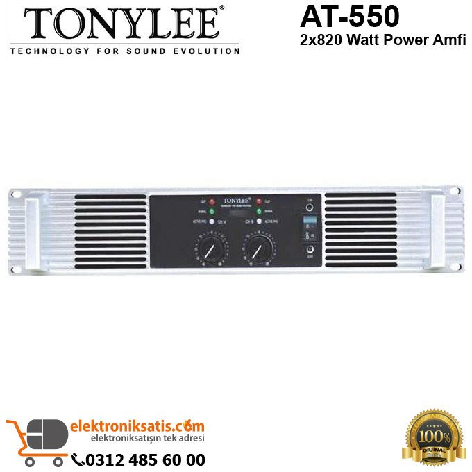 Tonylee AT-550 2x820 Watt Power Amfi