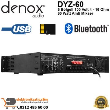 Denox DYZ-60 100V 60 Watt 6 Bölgeli Anfi