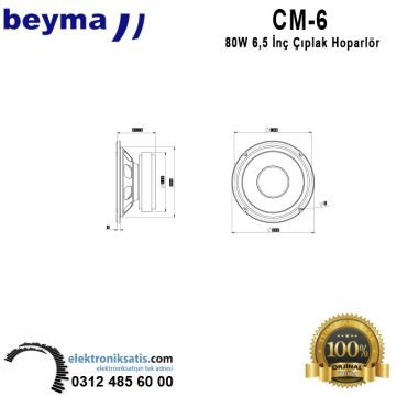 Beyma CM-6 6,5 inç- 16 cm  Hoparlör