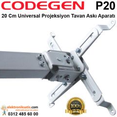 Codegen P20 20 Cm Universal Projeksiyon Tavan Askı Aparatı