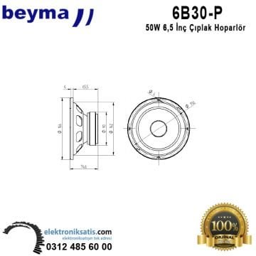 Beyma 6B30/P 6,5 inç- 16 cm Hoparlör
