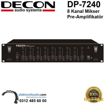 Decon DP-7240 8 Kanal Mikser Pre-Amplifikatör