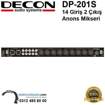 Decon DP-201S 14 Giriş 2 Çıkış Anons Mikseri