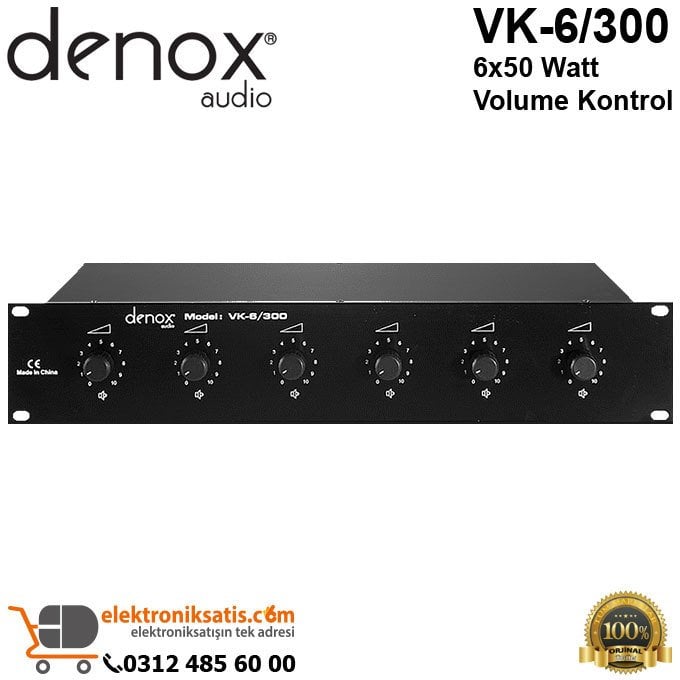 Denox VK-6 300 6x50 Watt Volume Kontrol