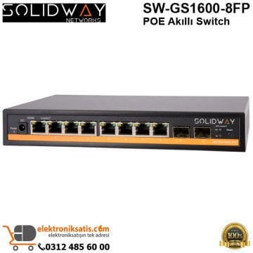 Solidway SW-GS1600-8FP POE Akıllı Switch