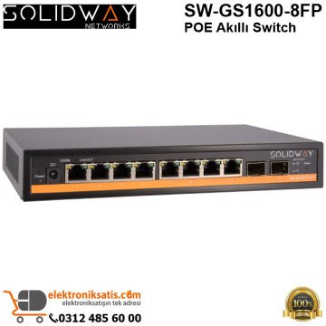 Solidway SW-GS1600-8FP POE Akıllı Switch