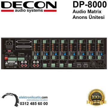 Decon DP-8000 Audio Matrix Anons Ünitesi