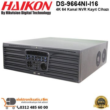 Haikon DS-9664NI-I16 4K 64 Kanal NVR Kayıt Cihazı