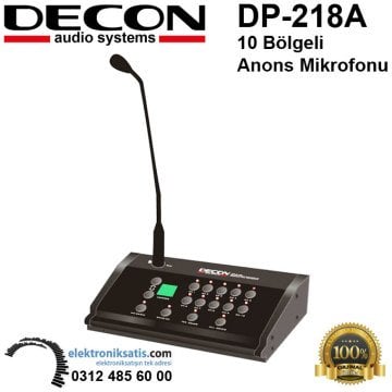 Decon DP-218A 10 Bölgeli Anons Mikrofonu