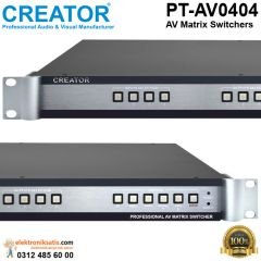 Creator Pt-AV0404 Audio Video Matrix Switcher