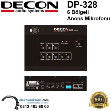 Decon DP-328 6 Bölgeli Anons Mikrofonu