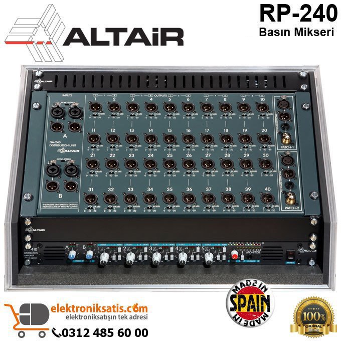 Altair RP-240 2 Giriş 40 Kanal Çıkış Basın Mikseri