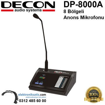 Decon DP-8000A 8 Bölgeli Anons Mikrofonu