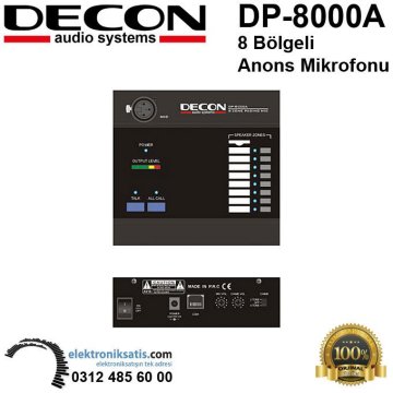 Decon DP-8000A 8 Bölgeli Anons Mikrofonu