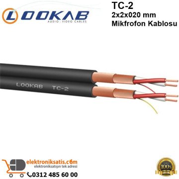 Lookab TC-2 2x2x020 mm Mikrofon Kablosu