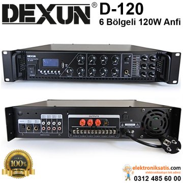 Dexun D-120 6 Bölgeli Anfi 120 Watt 100 Volt Trafolu