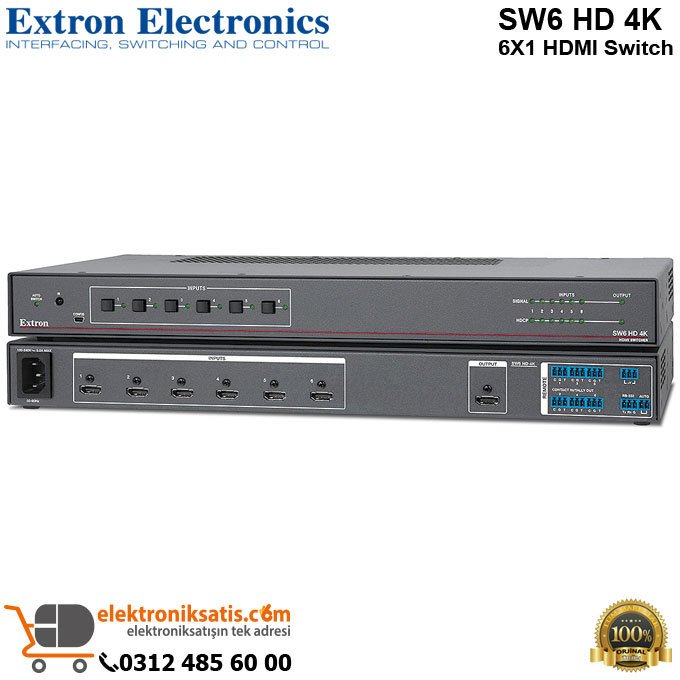 Extron SW6 HD 4K 6X1 HDMI Switch