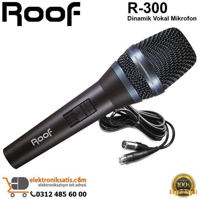 Roof R-300 Dinamik Vokal Mikrofon