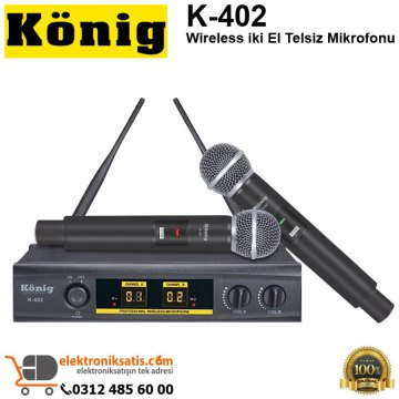 König K-402 iki El Telsiz Mikrofonu