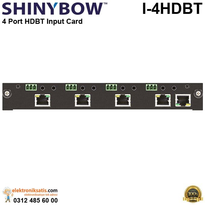 Shinybow I-4HDBT 4 Port HDBT Input Card