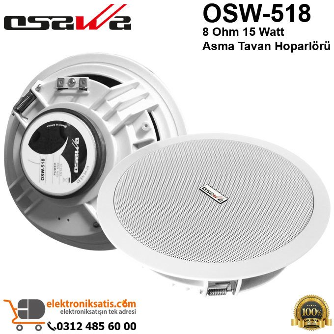 OSAWA OSW-518 15 Watt Asma Tavan Hoparlörü