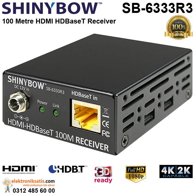 Shinybow SB-6333R3 HDMI HDBaseT Extender Receiver