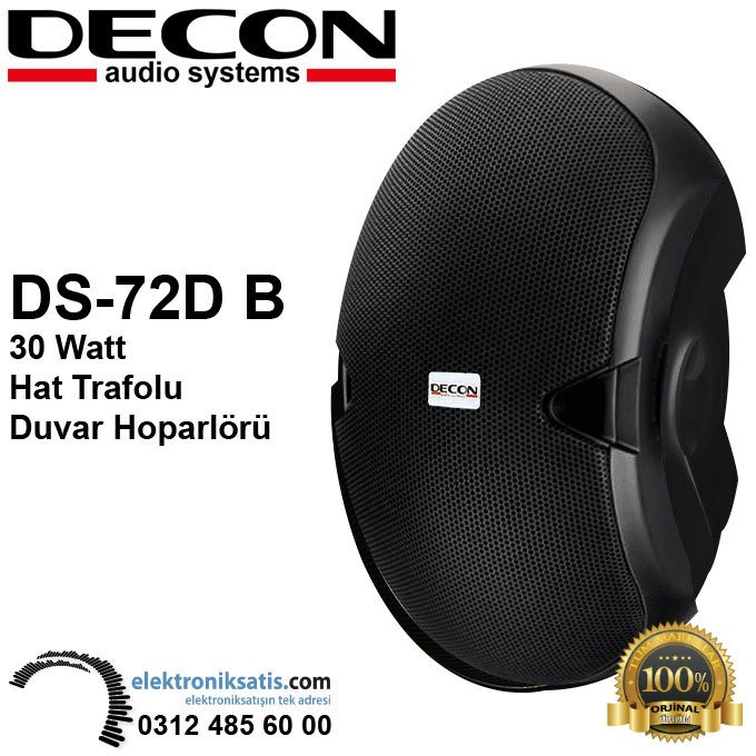Decon DS-72DB 30 Watt Hat Trafolu Duvar Hoparlörü