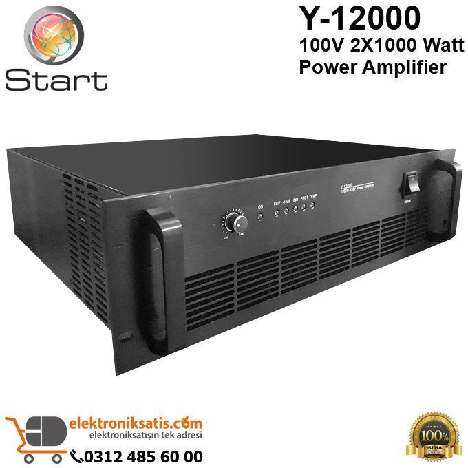 Start Y-12000 1000W 100V Watt Power Amplifier