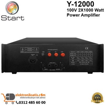 Start Y-12000 1000W 100V Watt Power Amplifier