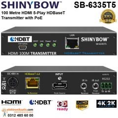 Shinybow SB-6335T5 HDMI 5 Play HDBaseT Transmitter with PoE