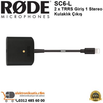 RODE SC6-L 2 x TRRS Giriş 1 Stereo Kulaklık Çıkış