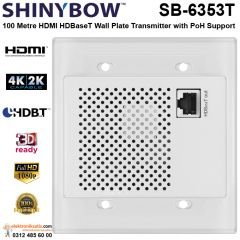 Shinybow SB-6353T HDMI HDBaseT Wall Plate Transmitter with PoH Support