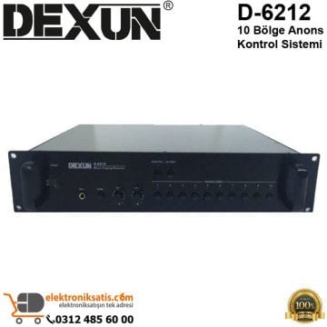 Dexun D-6212 10 Bölge Anons Kontrol Sistemi