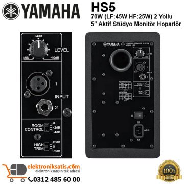 Yamaha HS5 Aktif Stüdyo Referans Monitör Siyah